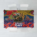 Kangaroo Koala Soldier ANZAC Personalised Tablecloth Camouflage Motif