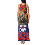 Kangaroo Koala Soldier ANZAC Personalised Tank Maxi Dress Camouflage Motif