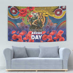 Kangaroo Koala Soldier ANZAC Personalised Tapestry Camouflage Motif