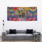 Kangaroo Koala Soldier ANZAC Personalised Tapestry Camouflage Motif