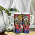 Kangaroo Koala Soldier ANZAC Personalised Tumbler With Handle Camouflage Motif