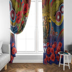 Kangaroo Koala Soldier ANZAC Personalised Window Curtain Camouflage Motif
