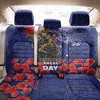 Kangaoo Koala Soldier ANZAC Personalised Back Car Seat Cover Aboriginal Dot Painting