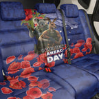 Kangaoo Koala Soldier ANZAC Personalised Back Car Seat Cover Aboriginal Dot Painting