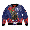 Kangaoo Koala Soldier ANZAC Personalised Bomber Jacket Aboriginal Dot Painting