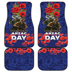 Kangaoo Koala Soldier ANZAC Personalised Car Mats Aboriginal Dot Painting