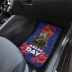 Kangaoo Koala Soldier ANZAC Personalised Car Mats Aboriginal Dot Painting