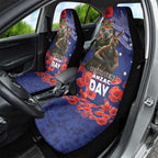 Kangaoo Koala Soldier ANZAC Personalised Car Seat Cover Aboriginal Dot Painting