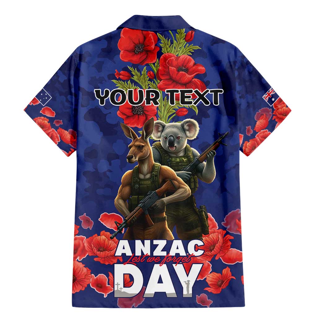 Kangaoo Koala Soldier ANZAC Personalised Family Matching Mermaid Dress and Hawaiian Shirt Aboriginal Dot Painting