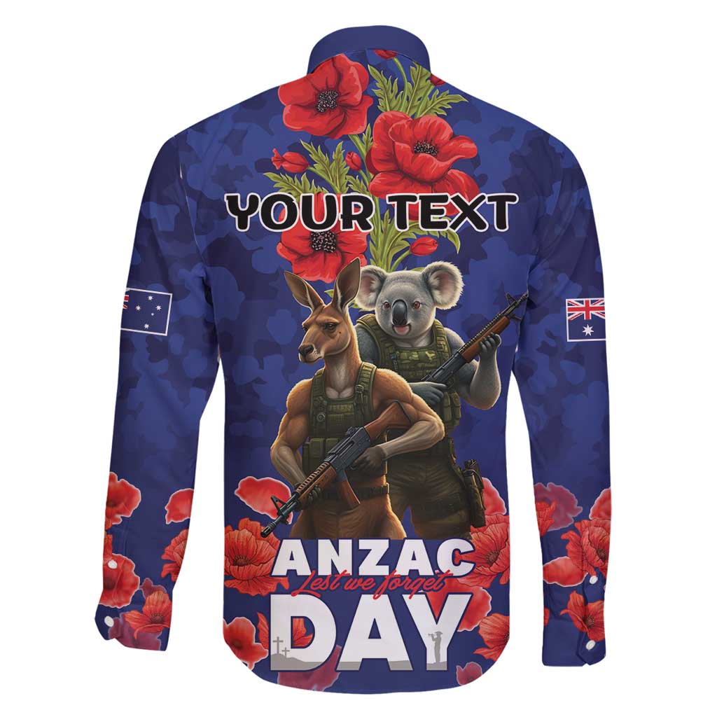 Kangaoo Koala Soldier ANZAC Personalised Family Matching Summer Maxi Dress and Hawaiian Shirt Aboriginal Dot Painting
