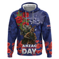 Kangaoo Koala Soldier ANZAC Personalised Hoodie Aboriginal Dot Painting
