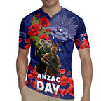 Kangaoo Koala Soldier ANZAC Personalised Rugby Jersey Aboriginal Dot Painting