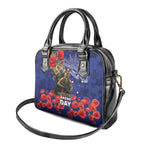 Kangaoo Koala Soldier ANZAC Personalised Shoulder Handbag Aboriginal Dot Painting