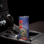 Kangaroo Koala Soldier ANZAC Personalised Skinny Tumbler Aboriginal Dot Painting