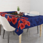 Kangaoo Koala Soldier ANZAC Personalised Tablecloth Aboriginal Dot Painting