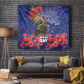 Kangaoo Koala Soldier ANZAC Personalised Tapestry Aboriginal Dot Painting