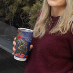 Kangaroo Koala Soldier ANZAC Personalised Tumbler Cup Aboriginal Dot Painting