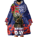 Kangaoo Koala Soldier ANZAC Personalised Wearable Blanket Hoodie Aboriginal Dot Painting