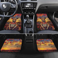 Kangaroo ANZAC Personalised Car Mats Poppy Flowers Aboriginal Dot Painting