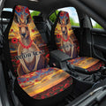 Kangaroo ANZAC Personalised Car Seat Cover Poppy Flowers Aboriginal Dot Painting
