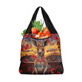 Kangaroo ANZAC Personalised Grocery Bag Poppy Flowers Aboriginal Dot Painting