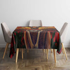 Kangaroo ANZAC Personalised Tablecloth Poppy Flowers Aboriginal Dot Painting