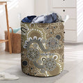 Personalised NAIDOC Week 50 Years Deadly Always Laundry Basket Brown Aboriginal Artwork Dot Painting