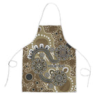 Personalised NAIDOC Week 50 Years Deadly Always Apron Brown Aboriginal Artwork Dot Painting