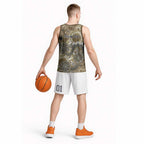 Personalised NAIDOC Week 50 Years Deadly Always Basketball Jersey Brown Aboriginal Artwork Dot Painting