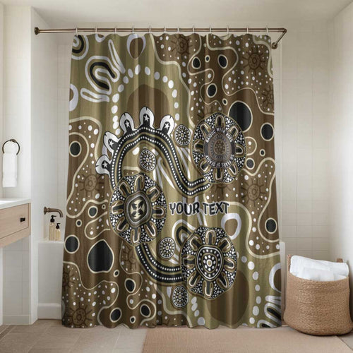 Personalised NAIDOC Week 50 Years Deadly Always Bathroom Set Brown Aboriginal Artwork Dot Painting