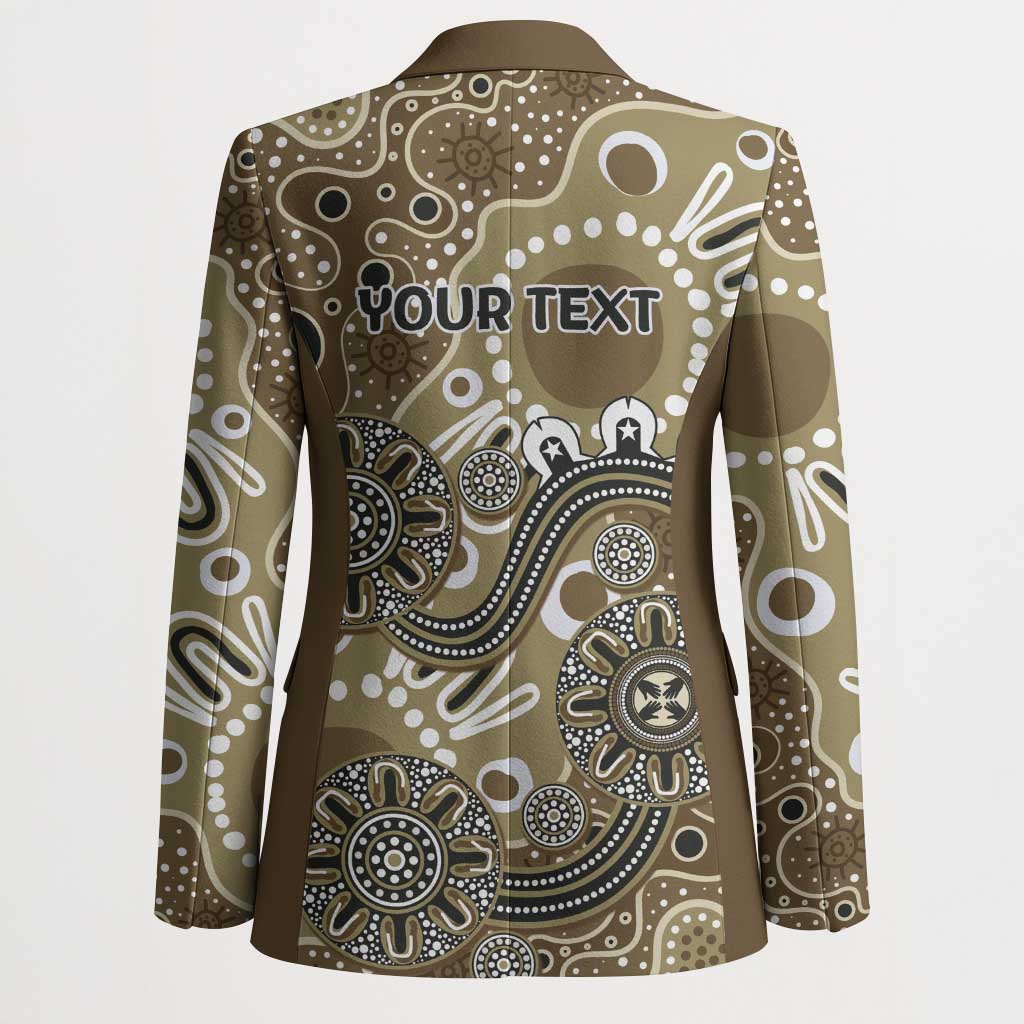 Personalised NAIDOC Week 50 Years Deadly Always Blazer Brown Aboriginal Artwork Dot Painting