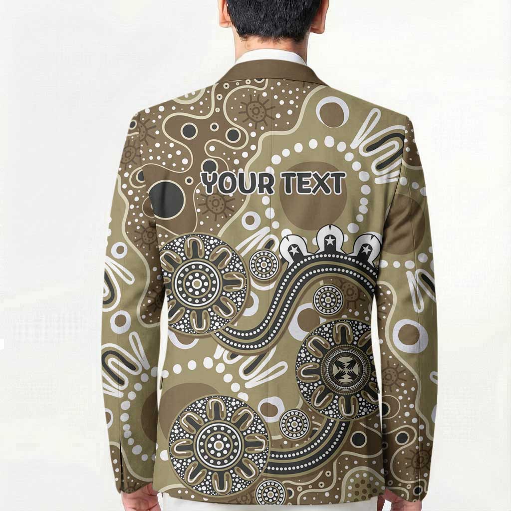 Personalised NAIDOC Week 50 Years Deadly Always Blazer Brown Aboriginal Artwork Dot Painting