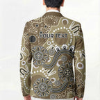 Personalised NAIDOC Week 50 Years Deadly Always Blazer Brown Aboriginal Artwork Dot Painting