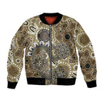 Personalised NAIDOC Week 50 Years Deadly Always Bomber Jacket Brown Aboriginal Artwork Dot Painting