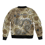 Personalised NAIDOC Week 50 Years Deadly Always Bomber Jacket Brown Aboriginal Artwork Dot Painting