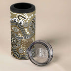 Personalised NAIDOC Week 50 Years Deadly Always 4 in 1 Can Cooler Tumbler Brown Aboriginal Artwork Dot Painting