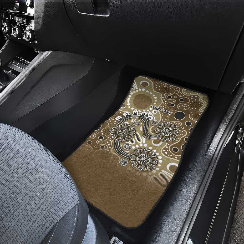 Personalised NAIDOC Week 50 Years Deadly Always Car Mats Brown Aboriginal Artwork Dot Painting