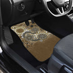 Personalised NAIDOC Week 50 Years Deadly Always Car Mats Brown Aboriginal Artwork Dot Painting