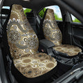 Personalised NAIDOC Week 50 Years Deadly Always Car Seat Cover Brown Aboriginal Artwork Dot Painting