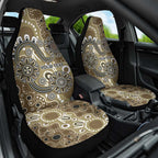 Personalised NAIDOC Week 50 Years Deadly Always Car Seat Cover Brown Aboriginal Artwork Dot Painting