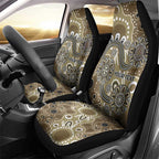 Personalised NAIDOC Week 50 Years Deadly Always Car Seat Cover Brown Aboriginal Artwork Dot Painting