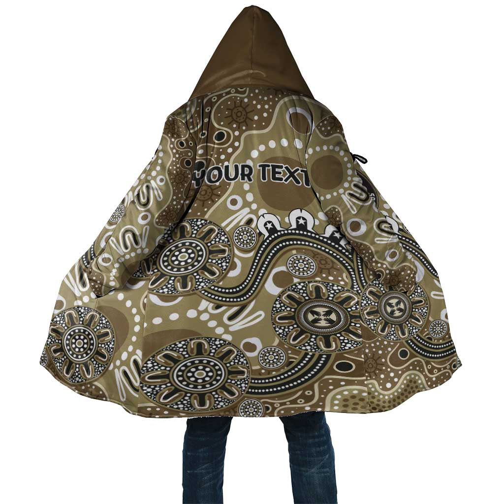 Personalised NAIDOC Week 50 Years Deadly Always Cloak Brown Aboriginal Artwork Dot Painting