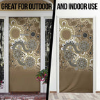 Personalised NAIDOC Week 50 Years Deadly Always Door Cover Brown Aboriginal Artwork Dot Painting