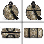 Personalised NAIDOC Week 50 Years Deadly Always Duffle Bag Brown Aboriginal Artwork Dot Painting