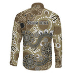 Personalised NAIDOC Week 50 Years Deadly Always Family Matching Short Sleeve Bodycon Dress and Hawaiian Shirt Brown Aboriginal Artwork Dot Painting