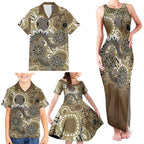 Personalised NAIDOC Week 50 Years Deadly Always Family Matching Tank Maxi Dress and Hawaiian Shirt Brown Aboriginal Artwork Dot Painting