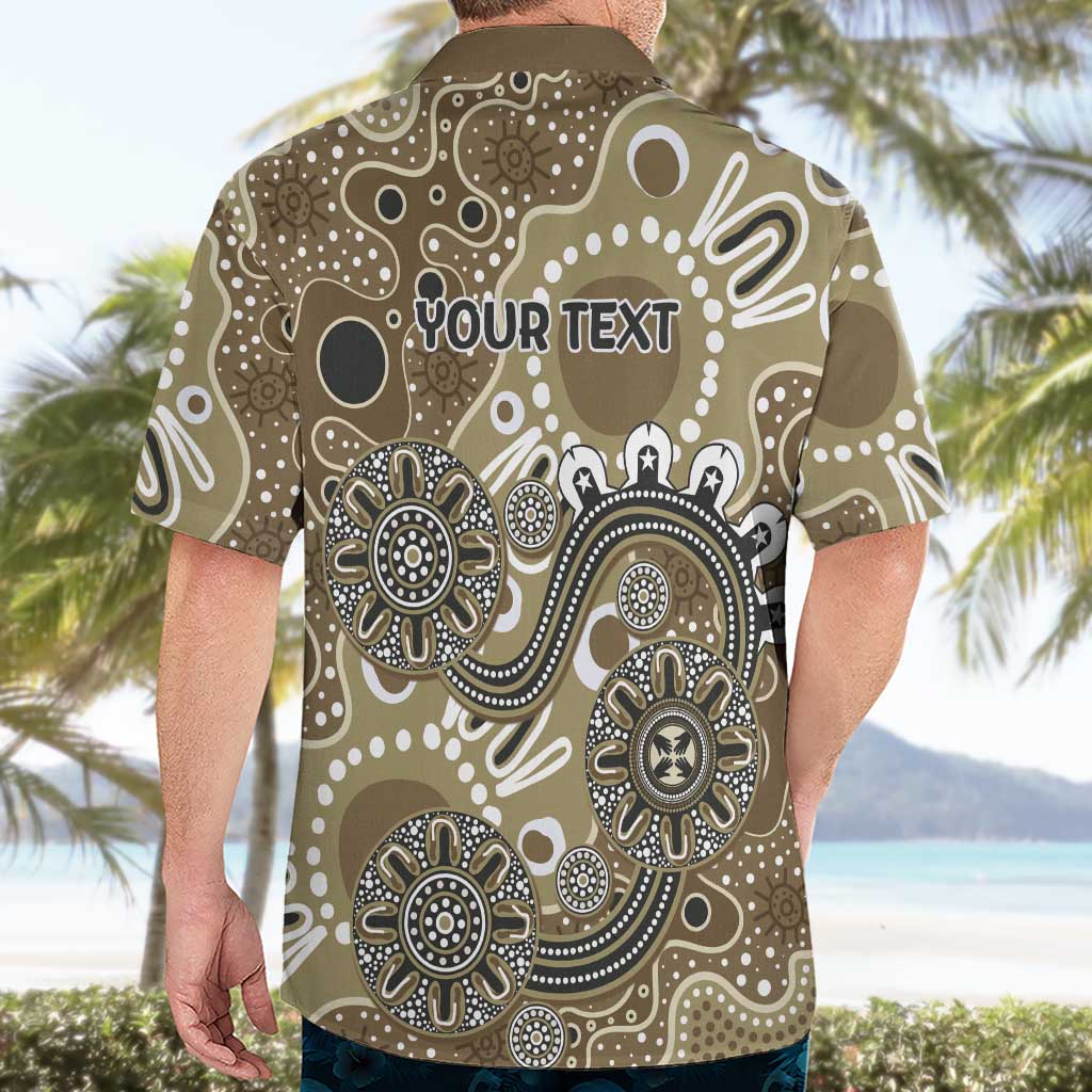 Personalised NAIDOC Week 50 Years Deadly Always Hawaiian Shirt Brown Aboriginal Artwork Dot Painting