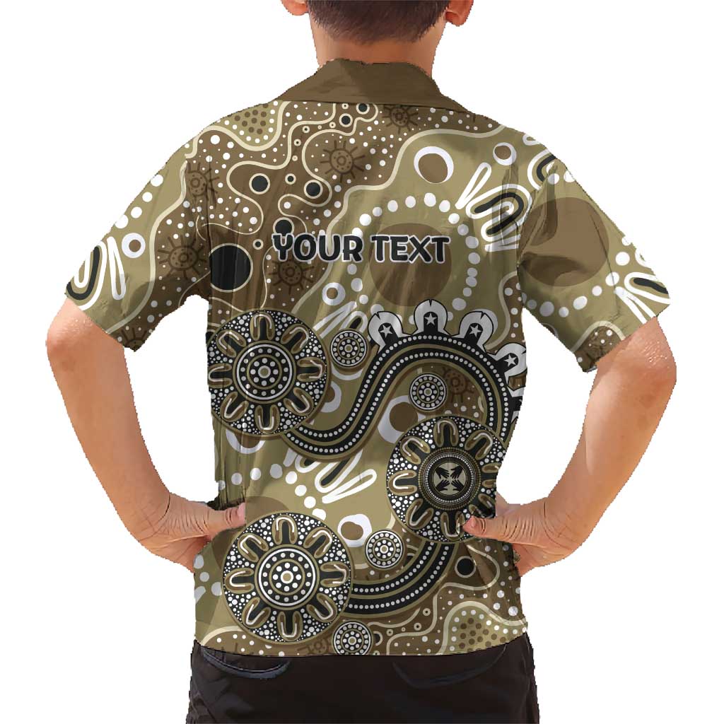 Personalised NAIDOC Week 50 Years Deadly Always Hawaiian Shirt Brown Aboriginal Artwork Dot Painting