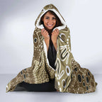 Personalised NAIDOC Week 50 Years Deadly Always Hooded Blanket Brown Aboriginal Artwork Dot Painting