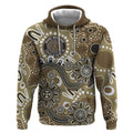 Personalised NAIDOC Week 50 Years Deadly Always Hoodie Brown Aboriginal Artwork Dot Painting